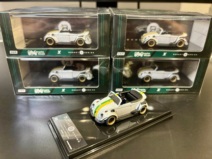 Inspire Model 1/64 Volkswagen Beetle RWB Robert Design Stripe- White 2(ST740008H)