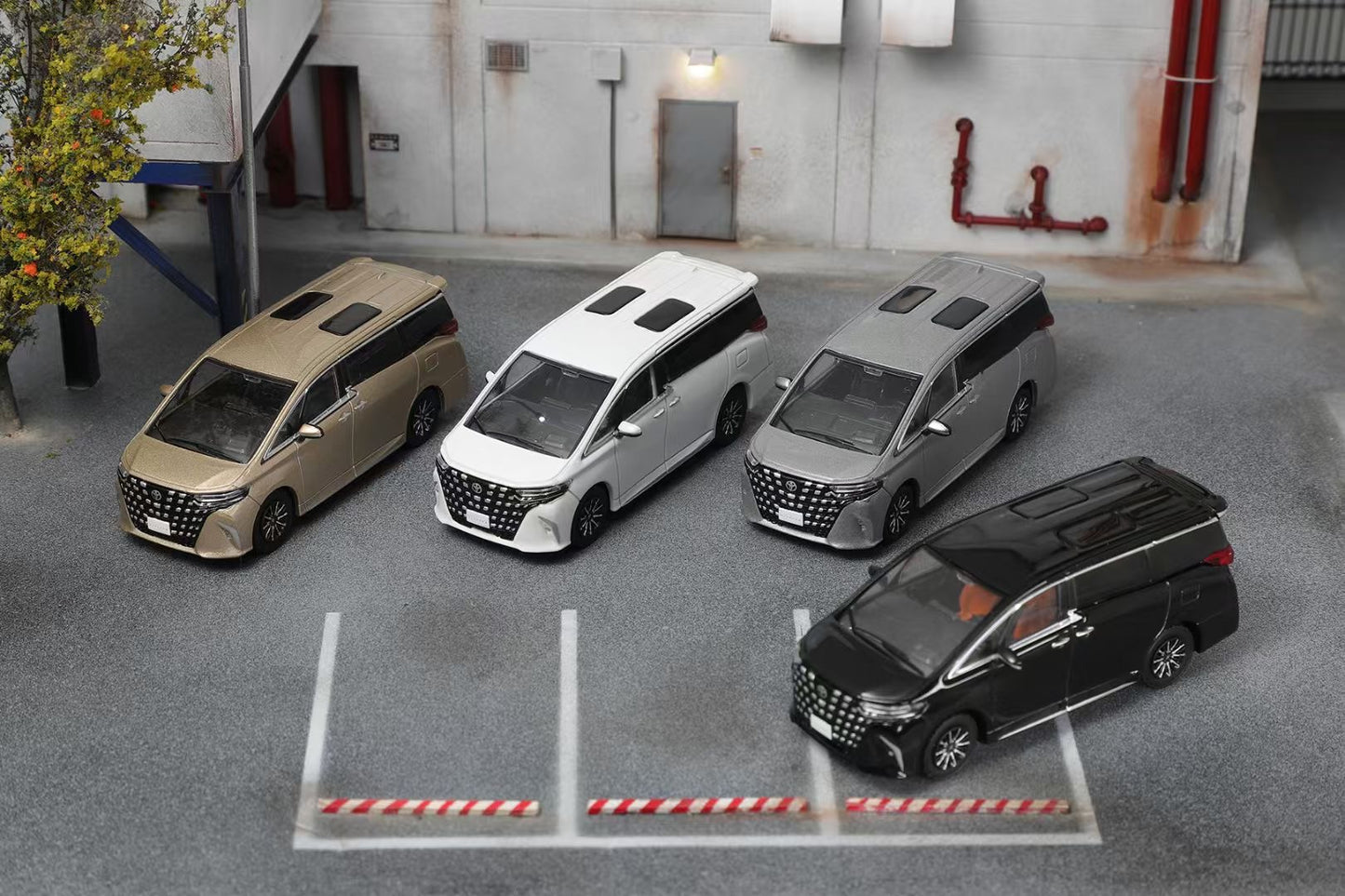 DCT 1:64 Toyota Alphard MK4 AH40 RHD Black Toyota Official Licensed