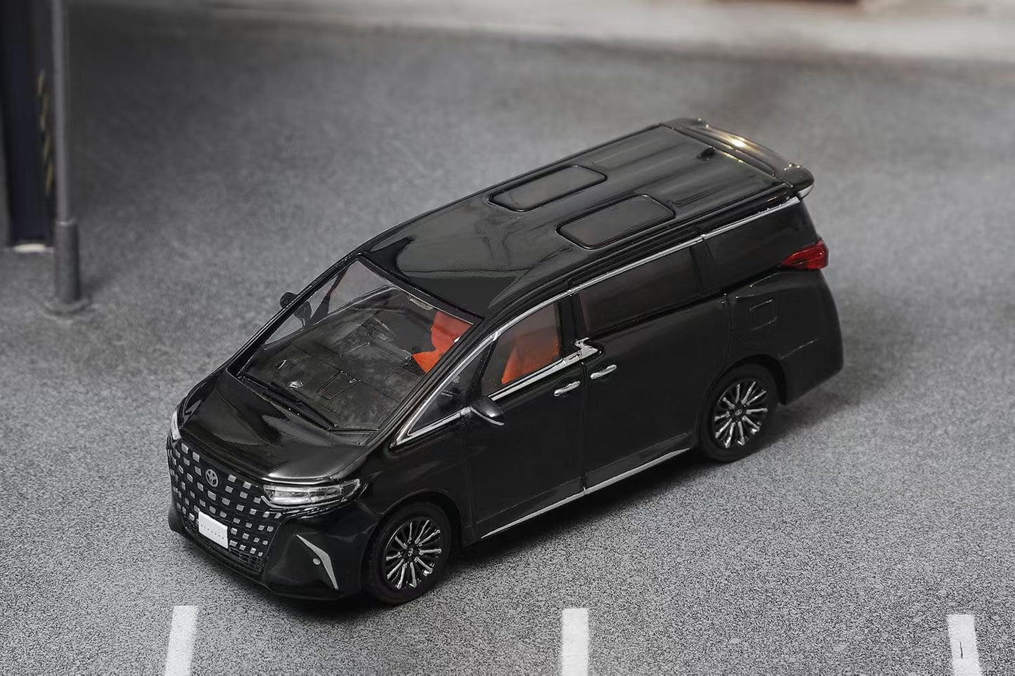 DCT 1:64 Toyota Alphard MK4 AH40 RHD Black Toyota Official Licensed
