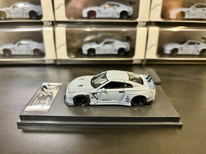 Big Boy Studio 1/64 Nissan Skyline GT-R R35 Matt Grey with Black Panel Lines