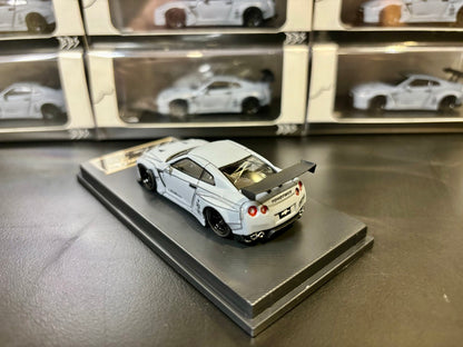 Big Boy Studio 1/64 Nissan Skyline GT-R R35 Matt Grey with Black Panel Lines