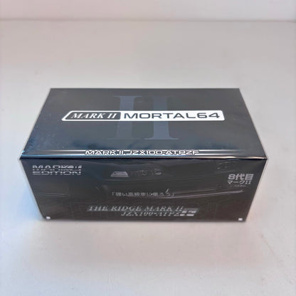 Mortal 1:64 The Ridge Mark II JZX100 Dark Green Metallic / Gun Metallic Openable Front Hood Detailed Engine in Premium Box Packaging