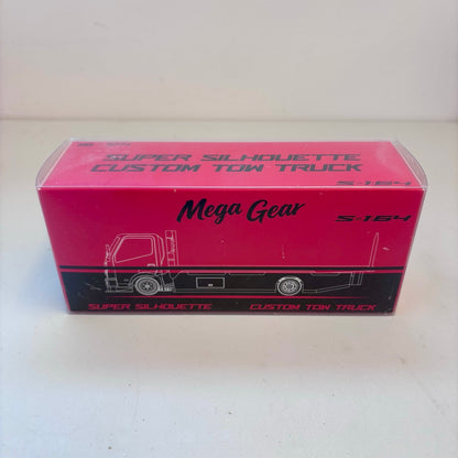 Mega Gear 1:64 Hino 300 Series MK2 Custom Extendable Tow Truck Flat bed #5 Liberty Walk LB Truck Super Silhouette Red Black Livery