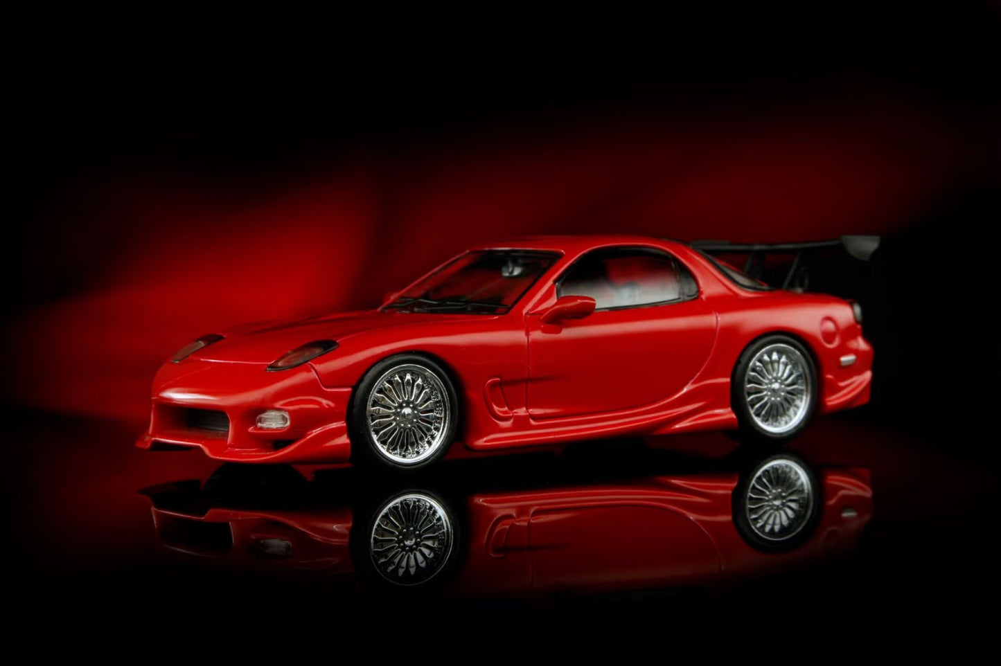 Mortal 1:64 Mazda RX-7 FD3S Veilside Fortune Custom Red