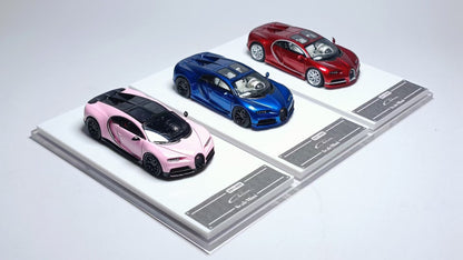 [Premium Resin Model] Scale Mini 1:64 Bugatti Chiron Metallic Red Limited to 499 Pieces