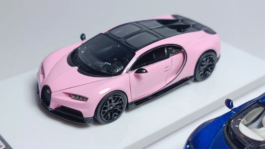 [Premium Resin Model] Scale Mini 1:64 Bugatti Chiron Pink Limited to 499 Pieces