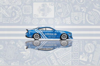 Liberty64 1/64 Ford Mustang MK6 Wide Body Low Stance Custom Adidas Edition
