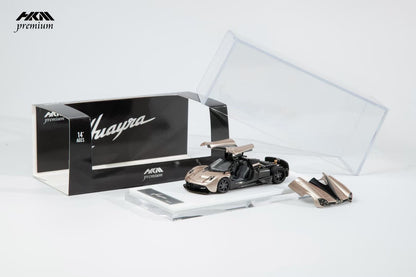 HKM Premium 1:64 Pagani Huayra Coupe 2014 Champagne Gold (Movable Rear Engine Boot, 2 Gull Wing Doors, Front and Rear Spoilers) Limited 999 Pieces