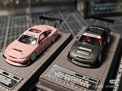 Mortal 1:64 Nissan Silvia S14 GT-Spec V2 SEIJI Ookawara Peach Pink in Premium Box Packaging - Chinese Customised Version
