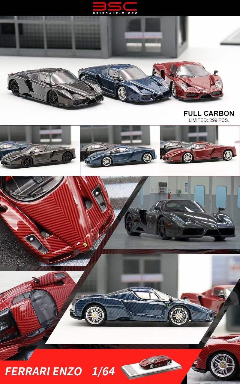BSC 1/64 Ferrari Enzo Full Carbon Limited Edition 299 Pieces Red