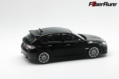 Fiber Run 1:64 Subaru Impreza MK3 WRX STI Hatchback 2009 (GR) Black Subaru Official Licensed