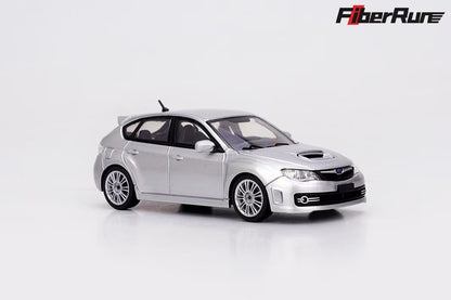 Fiber Run 1:64 Subaru Impreza MK3 WRX STI Hatchback 2009 (GR) Silver Subaru Official Licensed