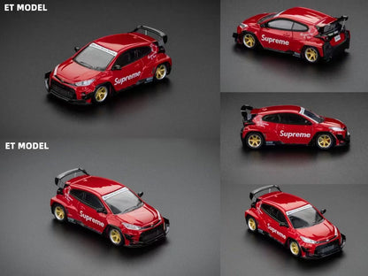 Fuji X ET Model 1:64 Toyota GR Yaris Pandem Rocket Bunny Wide Body Hot Hatch Supreme Red Edition Limited 499 Pieces