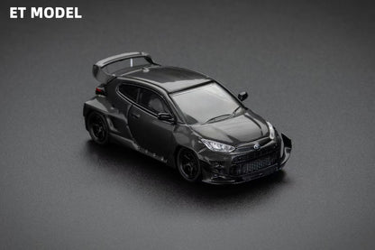Fuji X ET Model 1:64 Toyota GR Yaris Pandem Rocket Bunny Wide Body Hot Hatch Full Carbon Black Limited 499 Pieces