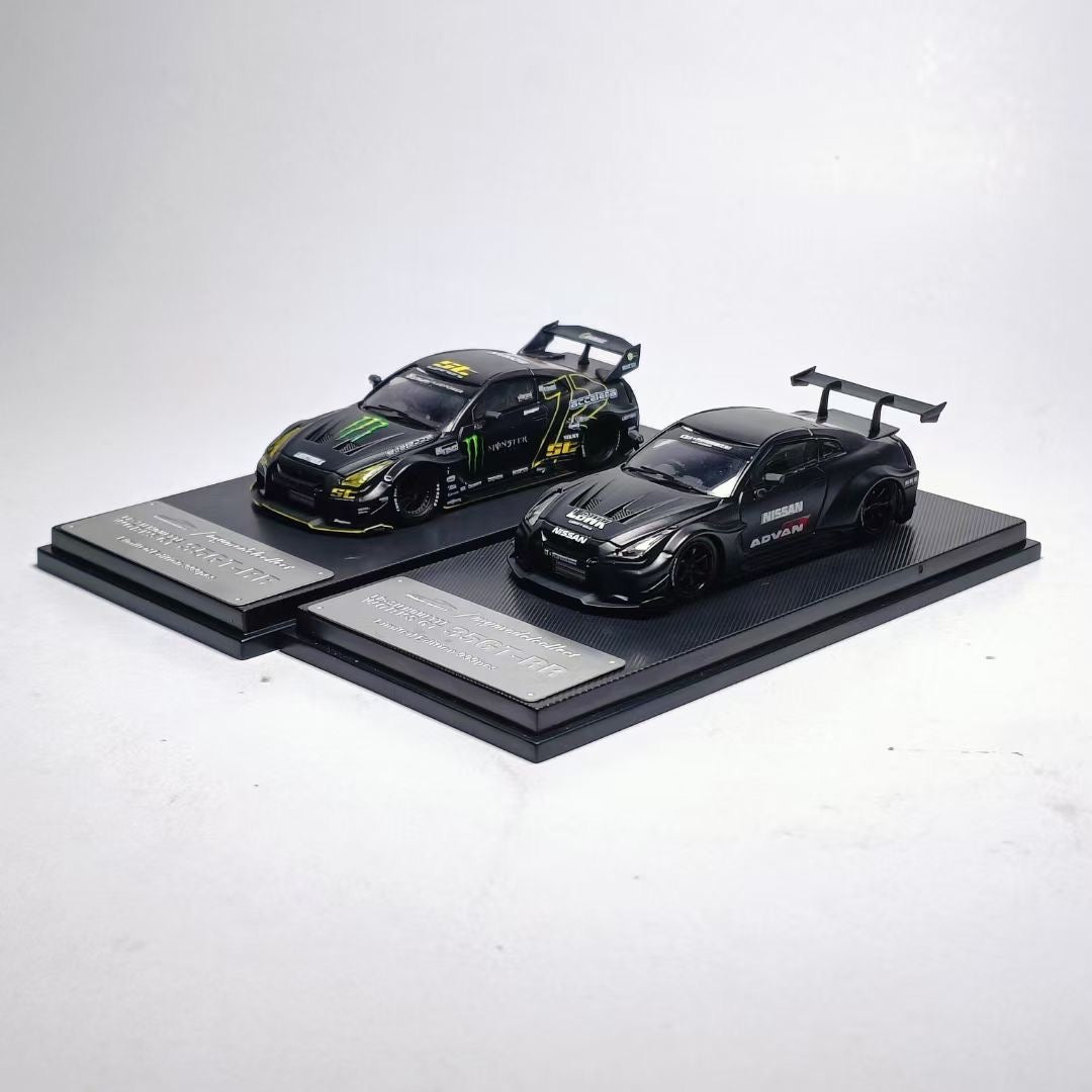 Model Collect 1:64 Nissan GT-R R35 2020 LBWK Silhouette Works GT 35GT-RR 3.0 Monster Energy Edition