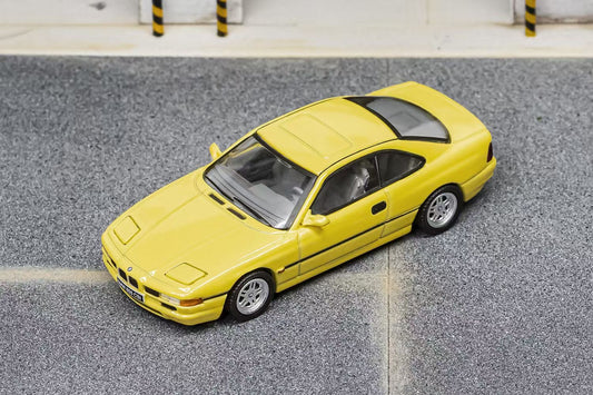 Shadow 1:64 BMW Series 8 E31 850CSi Coupe Yellow with Base and Acrylic Case