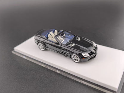 [Premium Resin Model] JG 1:64 Mercedes-Benz SLR McLaren Roadster Convertible Black in Premium Box Packaging