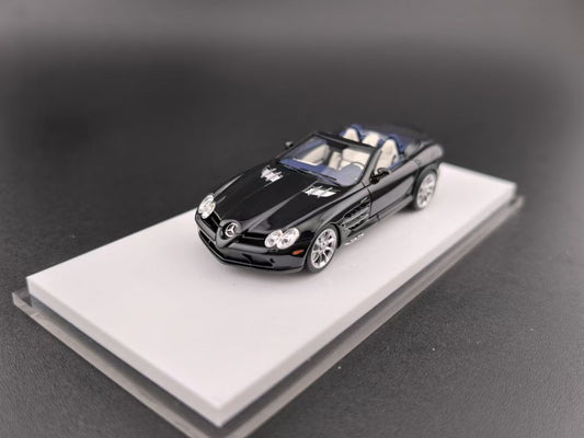 [Premium Resin Model] JG 1:64 Mercedes-Benz SLR McLaren Roadster Convertible Black in Premium Box Packaging