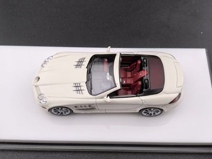 [Premium Resin Model] JG 1:64 Mercedes-Benz SLR McLaren Roadster Convertible White in Premium Box Packaging