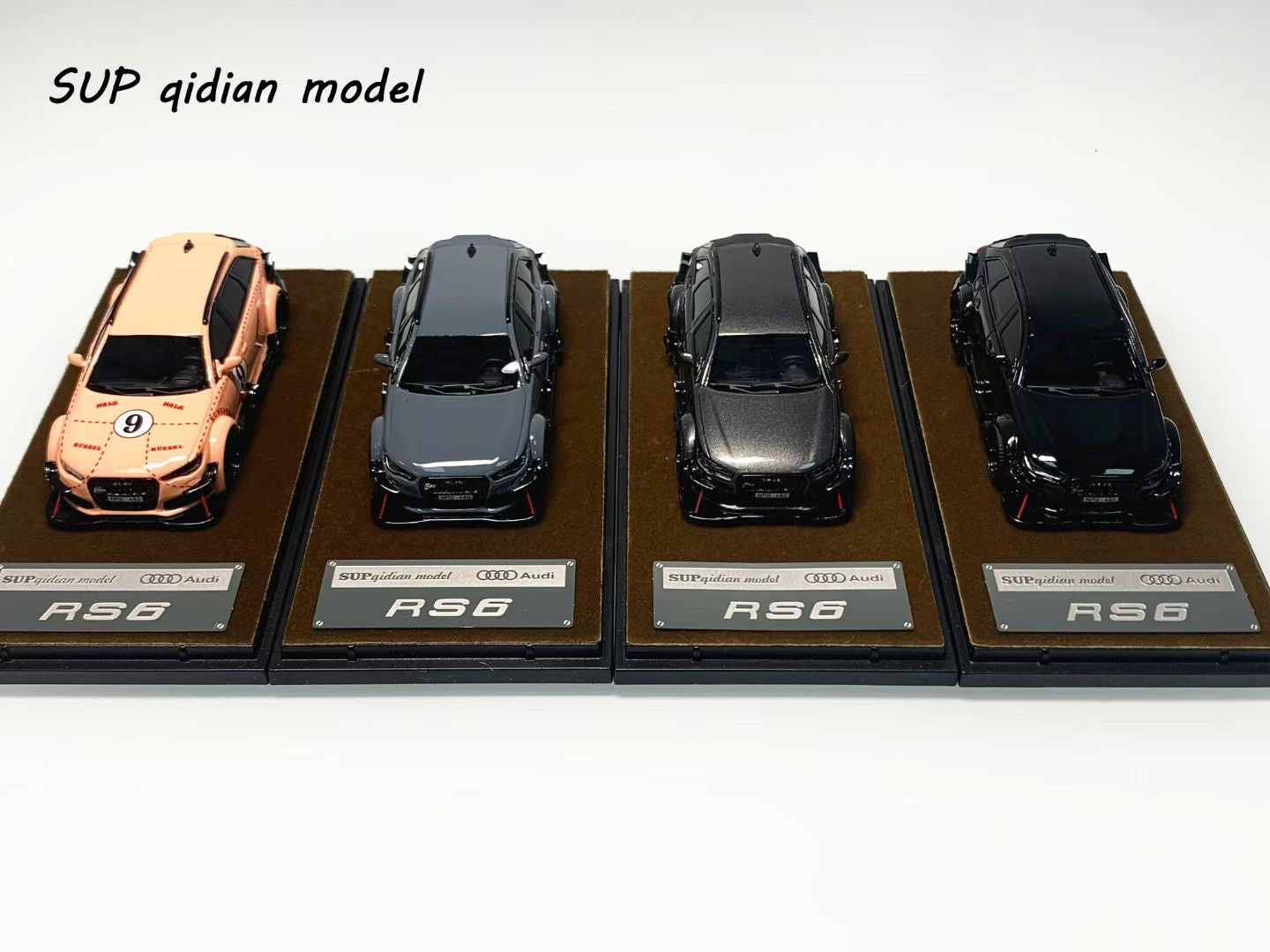 [Premium Resin Model] SUP Qidian Model 1:64 Audi RS6 Avant C7 Wagon DTM Jon Olsson Custom Pink Pig #9