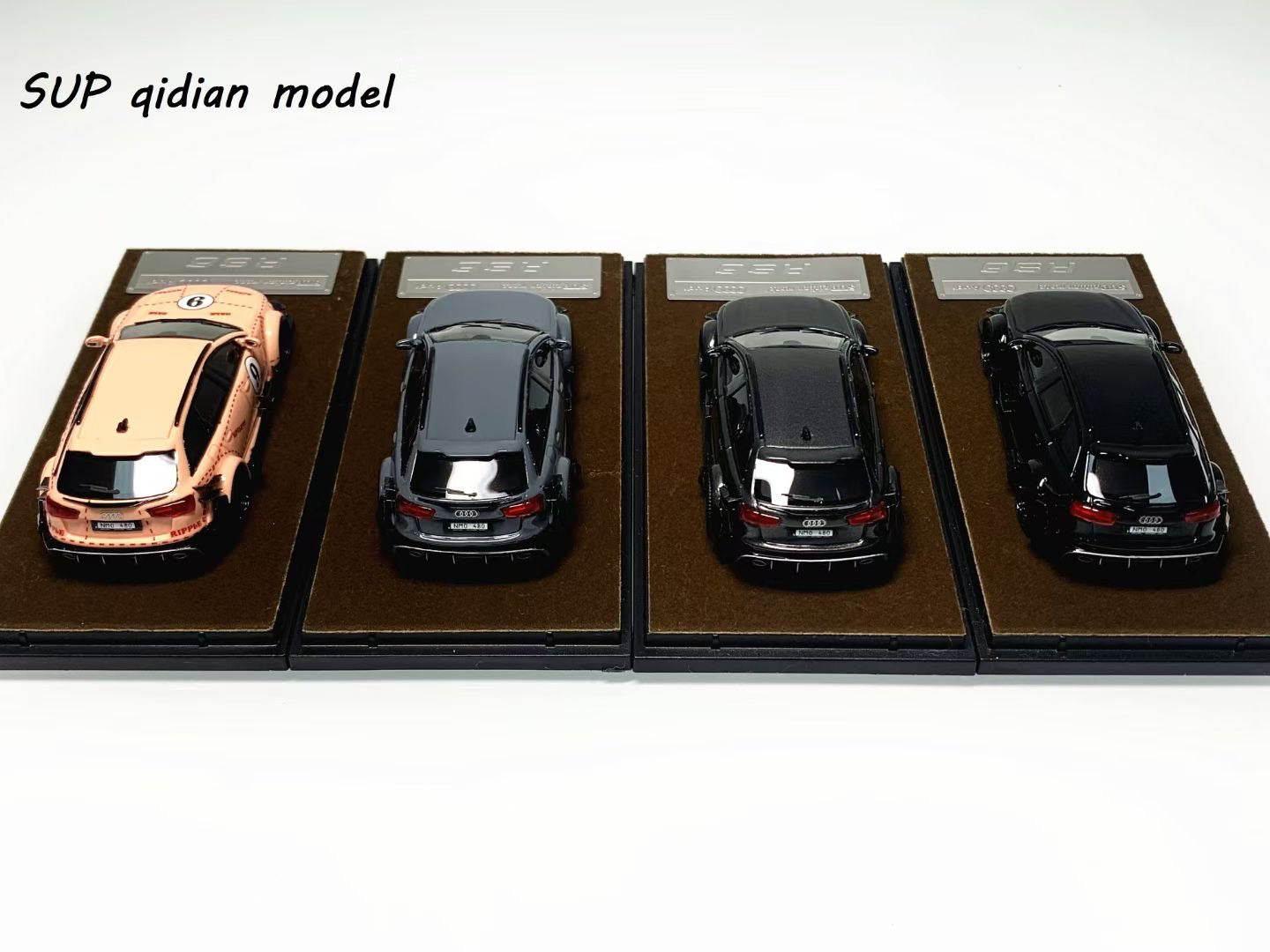 [Premium Resin Model] SUP Qidian Model 1:64 Audi RS6 Avant C7 Wagon DTM Jon Olsson Custom Pink Pig #9