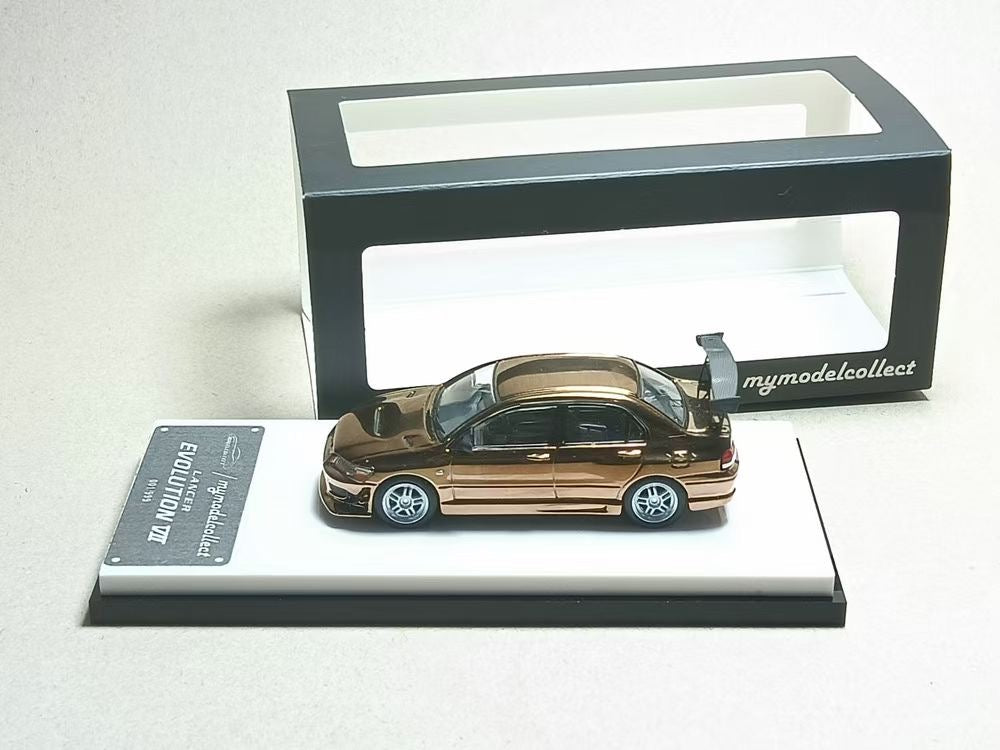 Model Collect 1:64 Mitsubishi Lancer Evolution 7 EVO VII Chrome Copper
