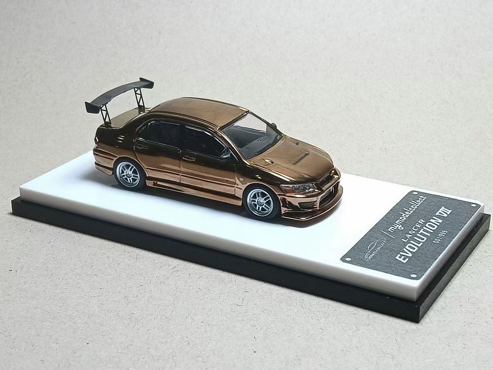 Model Collect 1:64 Mitsubishi Lancer Evolution 7 EVO VII Chrome Copper