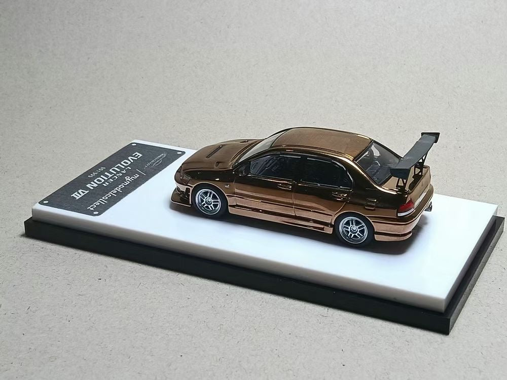 Model Collect 1:64 Mitsubishi Lancer Evolution 7 EVO VII Chrome Copper