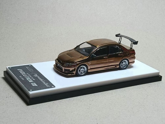 Model Collect 1:64 Mitsubishi Lancer Evolution 7 EVO VII Chrome Copper