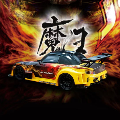 [Premium Resin Model] MJ Model 1:64 Honda S2000 AP1 J's Racing Custom Black-Yellow with Diorama Packaging