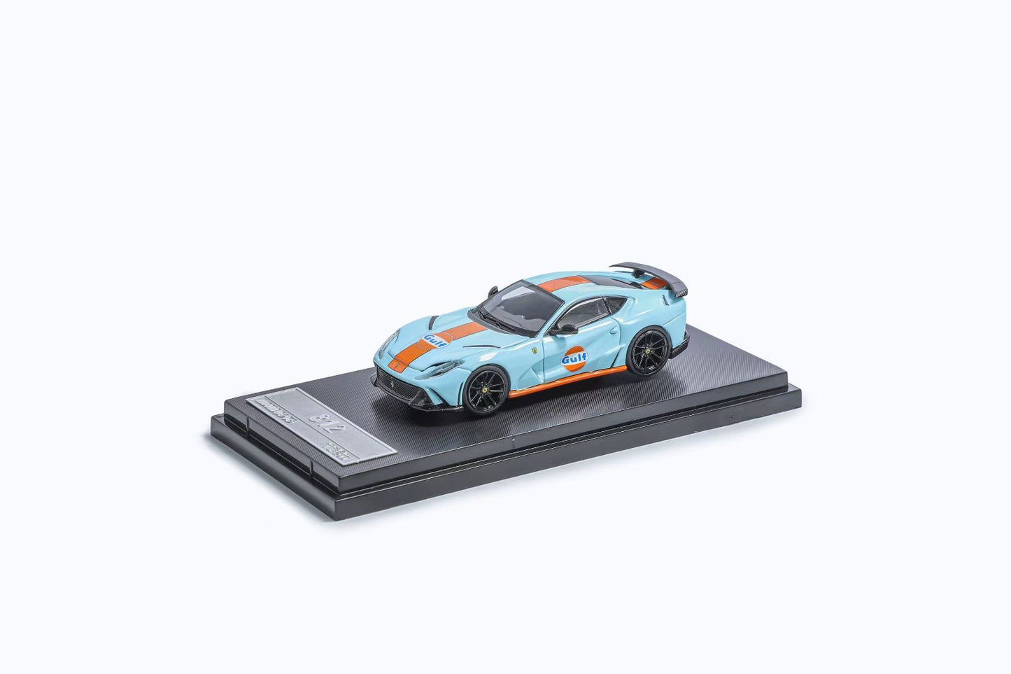 Little Toy 1:64 Ferrari 812 N-Largo MR V12 Novitec Custom Gulf Edition Openable Engine Hood Limited 399 Pieces