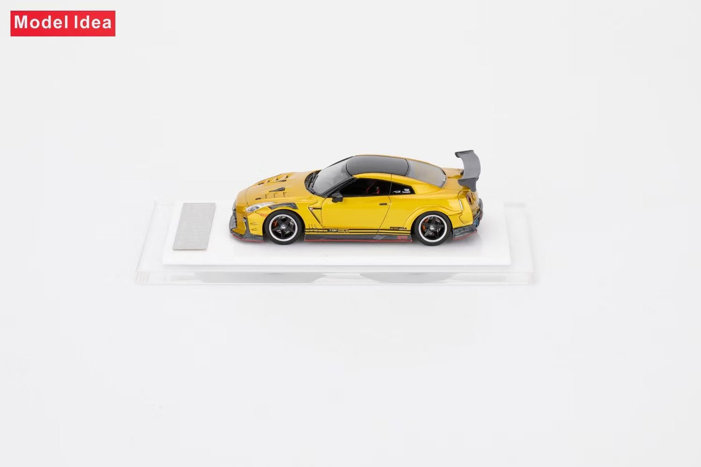 [Premium Resin Model] Model Idea 1:64 Nissan Skyline GT-R R35 Top Secret Gold Limited to 299 Pieces