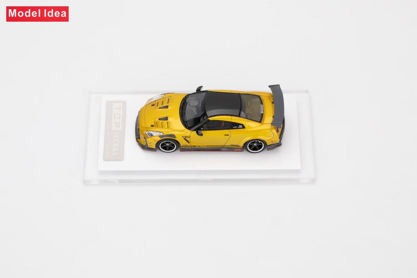 [Premium Resin Model] Model Idea 1:64 Nissan Skyline GT-R R35 Top Secret Gold Limited to 299 Pieces