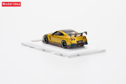 [Premium Resin Model] Model Idea 1:64 Nissan Skyline GT-R R35 Top Secret Gold Limited to 299 Pieces