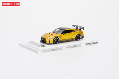 [Premium Resin Model] Model Idea 1:64 Nissan Skyline GT-R R35 Top Secret Gold Limited to 299 Pieces