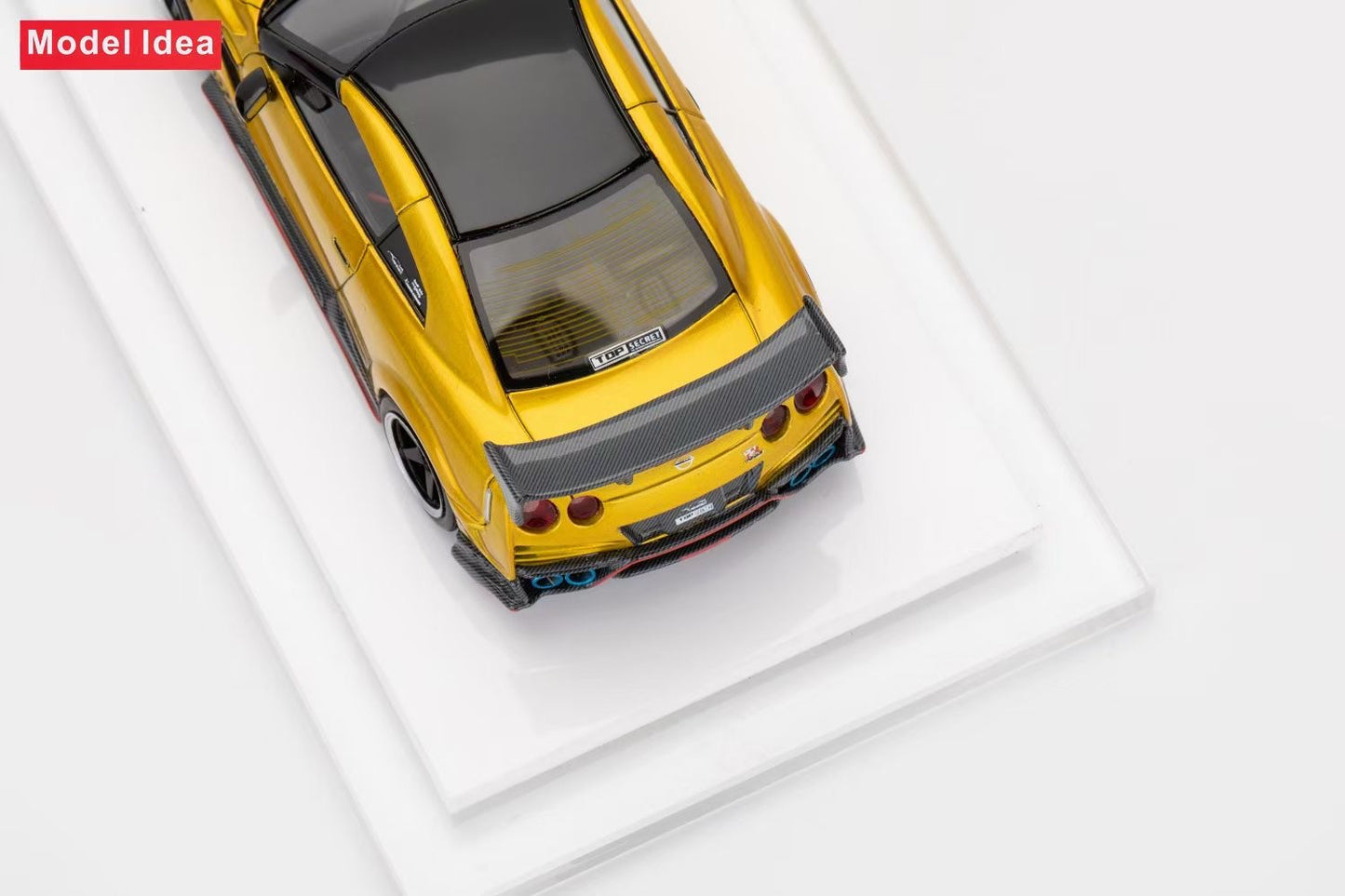 [Premium Resin Model] Model Idea 1:64 Nissan Skyline GT-R R35 Top Secret Gold Limited to 299 Pieces