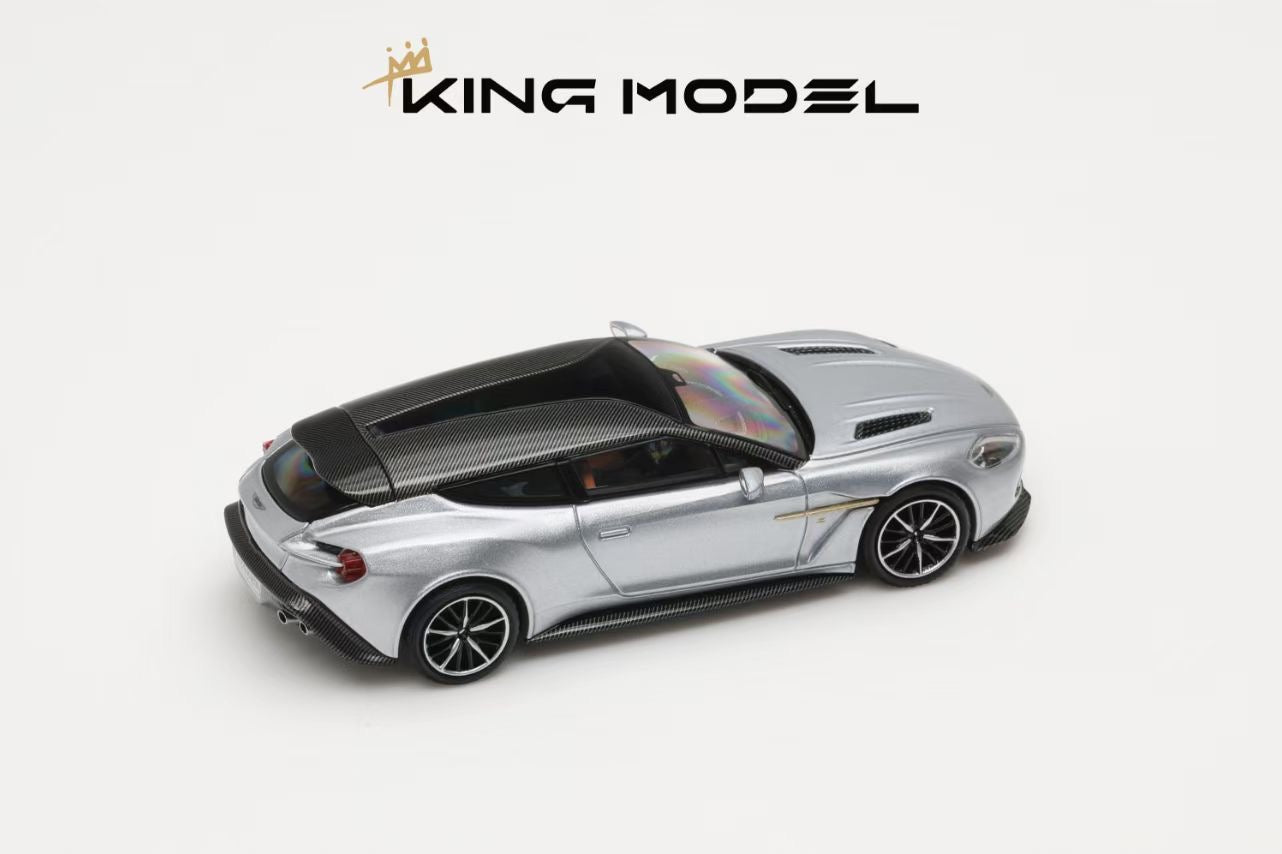 King Model 1:64 Aston Martin Vanquish Zagato Shooting Brake Silver Limited 999 Pieces