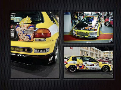 Street Weapon 1:64 Honda CIVIC EG6 Dragon Ball Gouku Edition Limited 499 Pieces