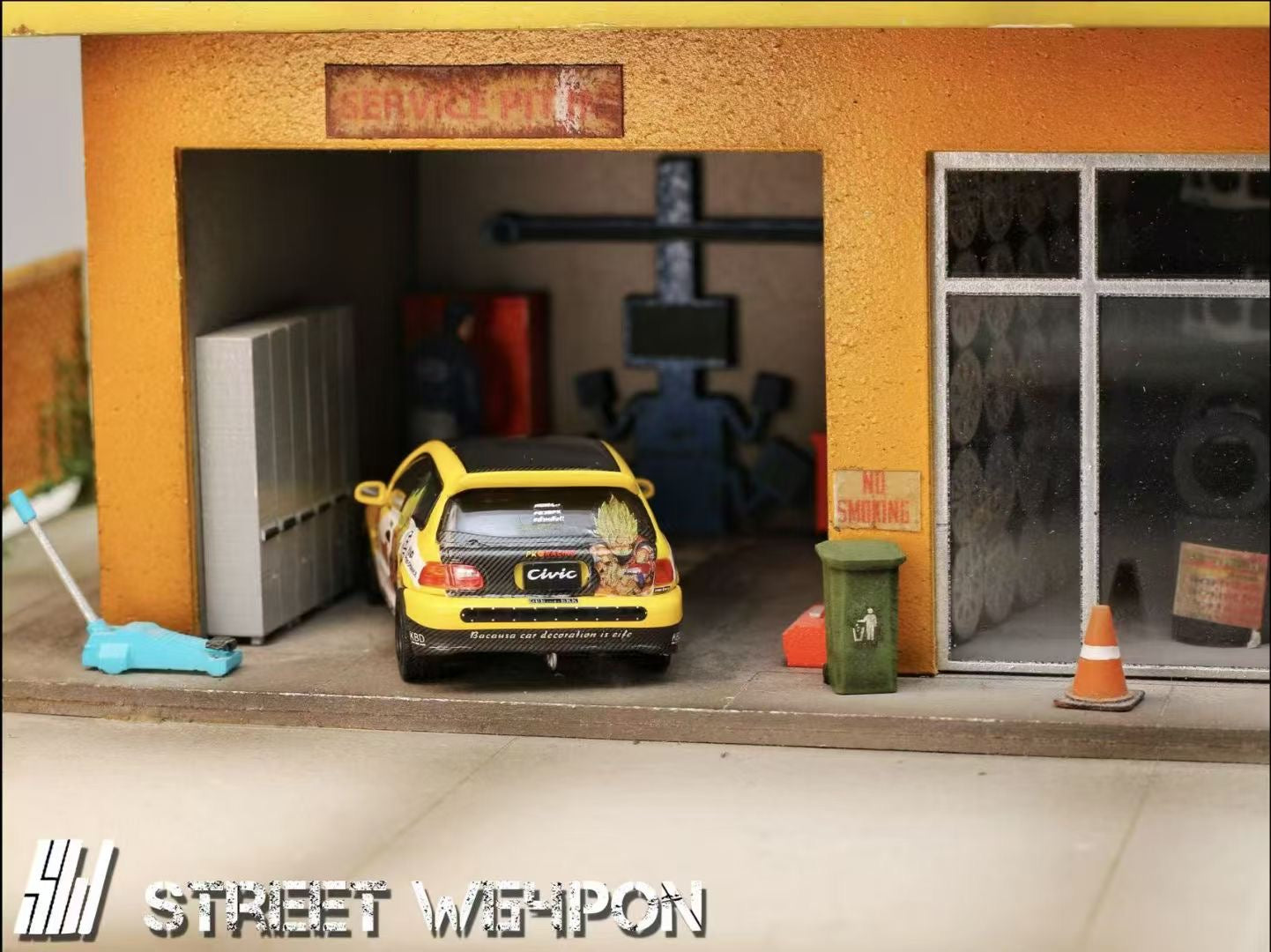 Street Weapon 1:64 Honda CIVIC EG6 Dragon Ball Gouku Edition Limited 499 Pieces