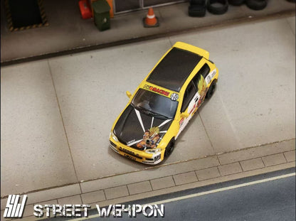 Street Weapon 1:64 Honda CIVIC EG6 Dragon Ball Gouku Edition Limited 499 Pieces