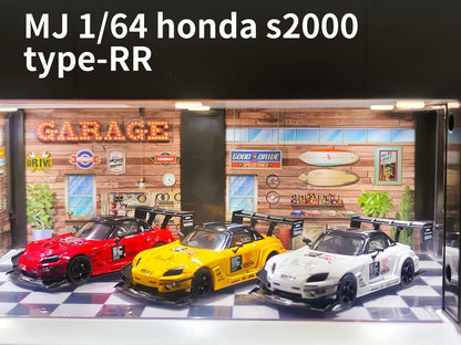 [Premium Resin Model] MJ Model 1:64 Honda S2000 AP1 Top Fuel Type-RR Custom White