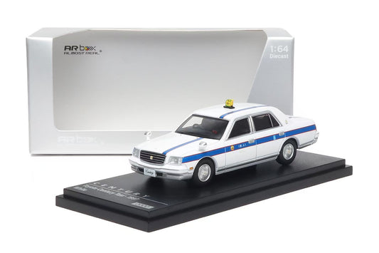 AR Box 1:64 Toyota Century MK2 G50 White Taxi 1997 Toyota Official Licensed