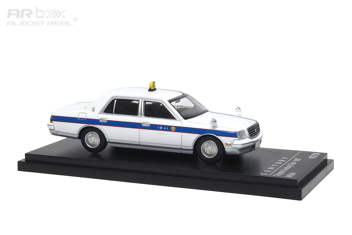 AR Box 1:64 Toyota Century MK2 G50 White Taxi 1997 Toyota Official Licensed