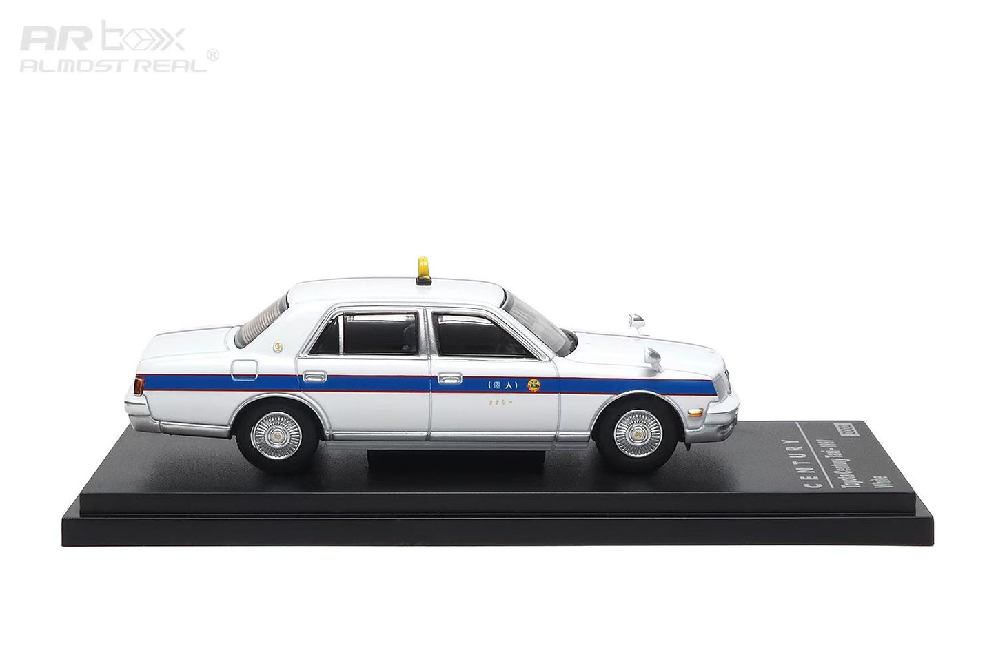 AR Box 1:64 Toyota Century MK2 G50 White Taxi 1997 Toyota Official Licensed