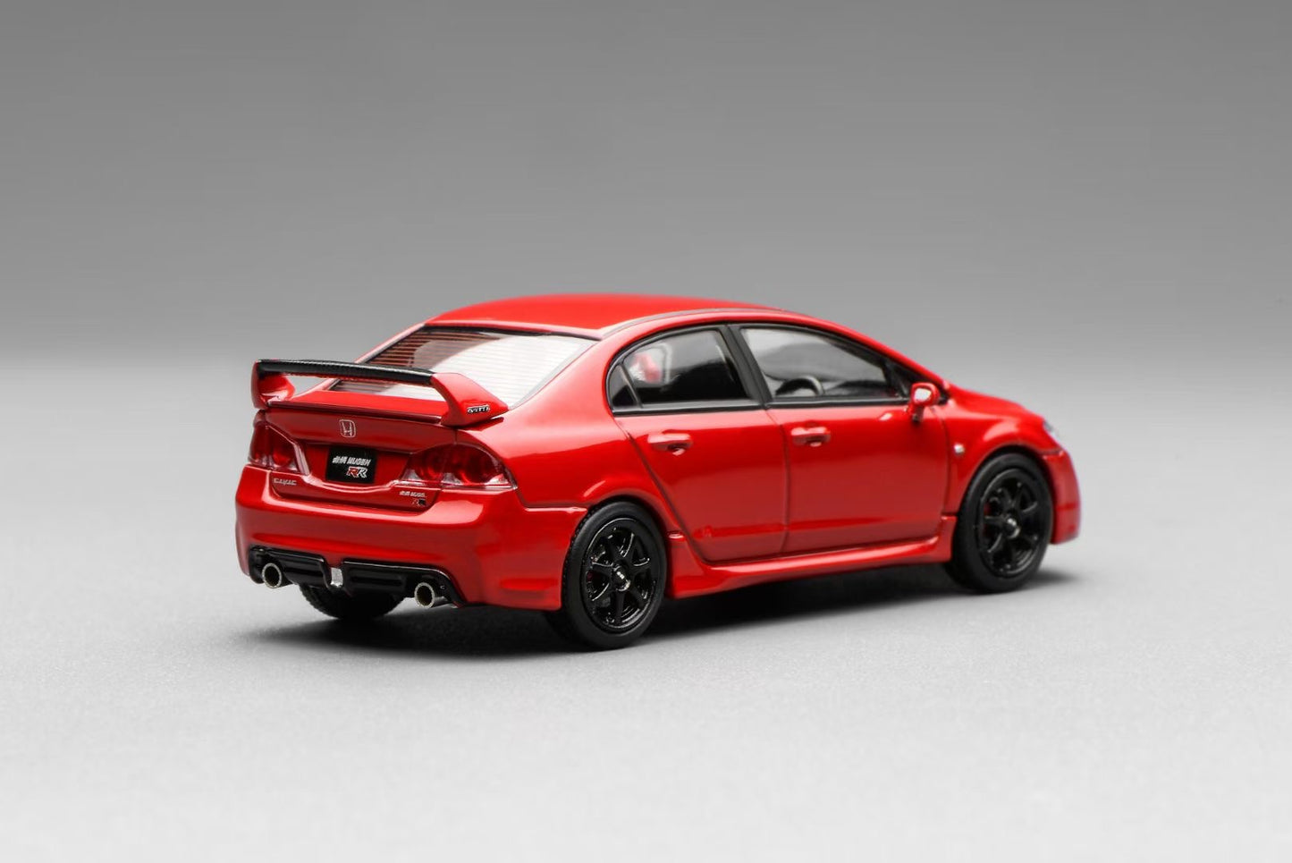 Motorhelix Senior Series 1:64 Honda Civic Type-R FD2 Mugen RR Red Openable Front Hood Detailed Engine (Honda & Mugen Double Official Licensed)