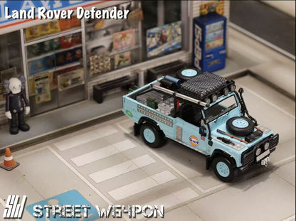 Street Weapon 1:64 Land Rover Defender Pick Up Tomb Raider Movie Film Gulf Edition (Built with complicated parts) Limited 500 Pieces