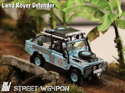 Street Weapon 1:64 Land Rover Defender Pick Up Tomb Raider Movie Film Gulf Edition (Built with complicated parts) Limited 500 Pieces