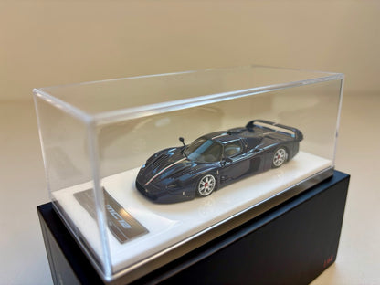 [Premium Resin Model] YM Model 1:64 Maserati MC12 Stradale Carbon Blue with Italian Stripes Limited 299 Pieces