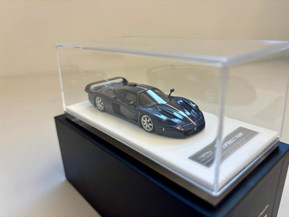 [Premium Resin Model] YM Model 1:64 Maserati MC12 Stradale Carbon Blue with Italian Stripes Limited 299 Pieces