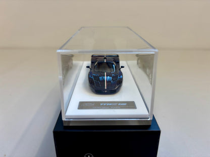 [Premium Resin Model] YM Model 1:64 Maserati MC12 Stradale Carbon Blue with Italian Stripes Limited 299 Pieces